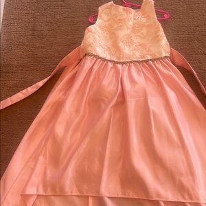 Elegant Peach Kids Dress
